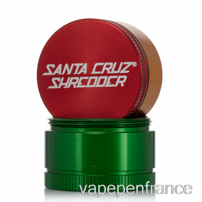 Santa Cruz Shredder 1,6 Pouces Petit Broyeur 3 Pièces Rasta (40 Mm) Stylo Vape